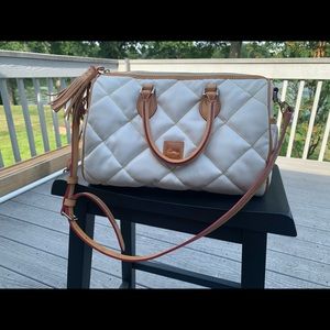 White quilted Dooney and Bourke handbag